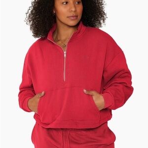 SET Active half zip in barn color (red)